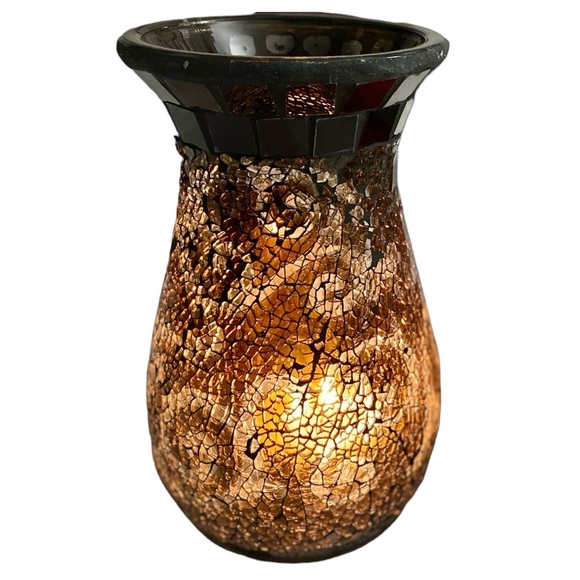 PartyLite Amaretto Swirl Multi Tealight Lamp P91067B & P91057S * RETIRED * - Picture 2 of 15